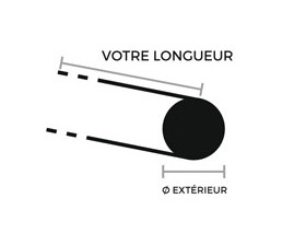 Barre ronde en laiton découpée selon vos mesures