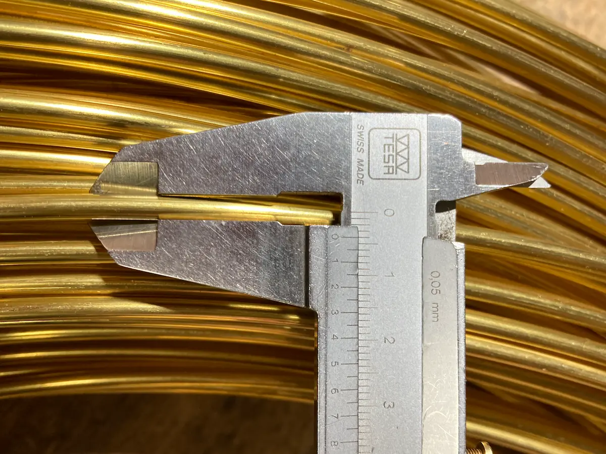 fils laiton gros diamètre